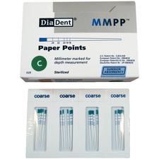 Millimeter Marked Absorbent Paper Points – Auxiliary Sizes Cell Pack, 200/Pkg