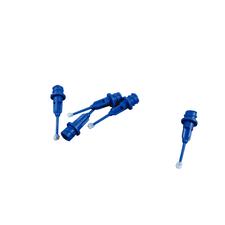 Embouts applicateurs – calibre 25, 1/2", tout plastique, bleu foncé, floqués, 20/emballage
