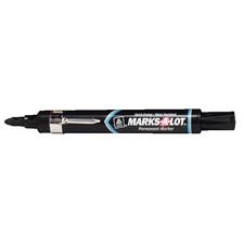 Marks-A-Lot Permanent Markers, Chisel, 12/Box