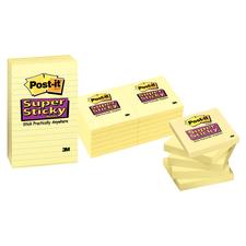 Post-It® Notes Super Sticky Pads In Canary Yellow