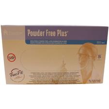 Powder Free Plus® Latex Exam Gloves, 100/Box
