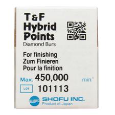 Fraises diamantées T&F Hybrid points® – FG, extra fin, jaune, 1/emballage