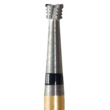 Black Cobra Tungsten Carbide Burs – FG, Inverted Cone, # 24, HM B2-008, 0.8 mm Head Diameter, 5/Pkg