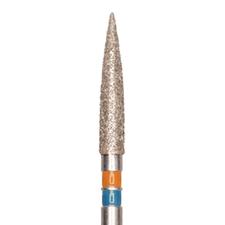 Diamond Burs for Zirconium Oxide – FG, Flame, 1.2 mm Head Diameter, 5/Pkg