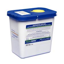 SharpSafety™ Pharmaceutical Waste Container – Gasketed Hinged Lid, 2 Gallon