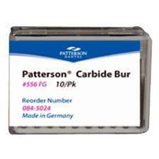 Patterson® Carbide Burs – FG Standard, Straight Fissure Flat End Crosscut