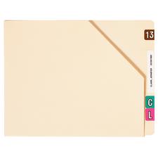 Cutless™/Watershed™ Double Ply Diagonal Cut End-Tab File Pockets, 9-1/2" x 12-1/4", 100/Box