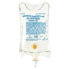 Lactated Ringer’s and 5% Dextrose Injection, USP – 500 ml, 24/Pkg