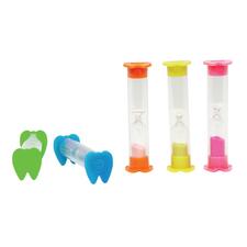 Tooth-Shaped 2-Minute Brushing Timers, Assorted Colors, 1" W x 3-1/2" H, 40/Pkg