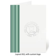 Presentation Folder; Designer Folder, Personalized in One-Color Foil Stamping Accenting a Pre-Printed Design, 9" W x 12" H, 50/Pkg