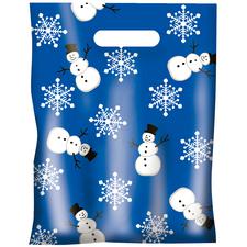 Scatter Print Holiday Supply Bags, 7-1/2" W x 10" H, 100/Pkg