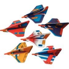 Foam Star Gliders, Assorted, 3-3/4" W x 3-1/4" D, 72/Pkg