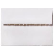 Personalized Deckle Edge Envelope, White, 7-1/4" x 5-1/4", 50/Pkg