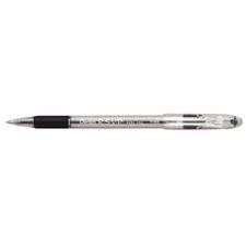 RSVP Pens, Clear Barrel, Black Ink, 12/Box