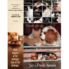 Pet Pals 3-Up Laser Assortment Postcards with Bookmarks, 150/Pkg