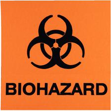 Waterproof Biohazard Warning Labels – 4" x 4" 25/Pkg
