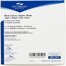 Patterson® Nonlatex Super Dam, 15/Pkg