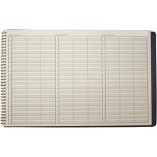Jumbo Dated Wirebound Appointment Books – Week-in-View, 17" x 11", 15 Min. Intervals (105)