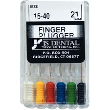 Finger Pluggers – ISO Color-Coded Plastic Handle, 21 mm, 6/Pkg
