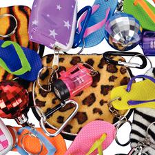 Keychain and Backpack Pull Assortment, 72 Pieces/pkg