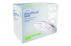 Gants chirurgicaux stériles AssureTouch Sense en polychloroprène – Sans poudre, sans latex, blanc naturel, 50/boîte