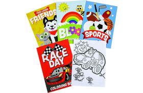 Coloring Books-Assorted, 72/Pkg