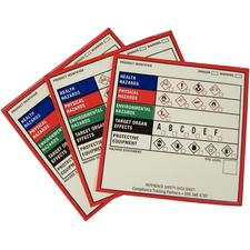 GHS Chemical Product Labels, 2-1/2