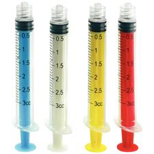3 cc Color-Coded Syringes, 80/Pkg