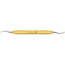 Amazing Gracey™ Curettes – # 11/14 Gracey, Mesial-Distal, Standard, Yellow Resin Handle, Double End