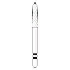 Two Striper® FG All Ceramic Guide Pin Diamond Burs – FG, Cone Guide Tip End, 5/Pkg