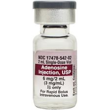 Adenosine – 3 mg/ml, 2 ml Strength, Injection, 10/Pkg, NDC 17478-0542-02