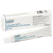Lidocaine and Prilocaine – 2.5% Strength, Cream, 1/Pkg