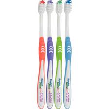 Full-Color Toothbrushes, Personalized, Teen 26 Tuft, 7-1/4", 144/Pkg