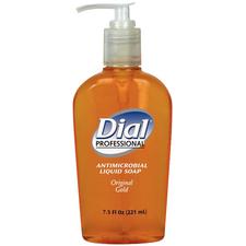 Liquid Dial® Gold Décor Antibacterial Soap, 7.5 oz Pump Bottle