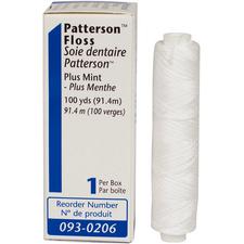 Soie dentaire Patterson® Plus – Recharge de 100 vg, menthe