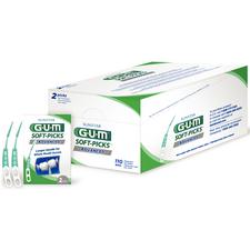 GUM® Soft-Picks® Advanced Interdental Cleaners – Longer Handle, Curved, 110/Pkg