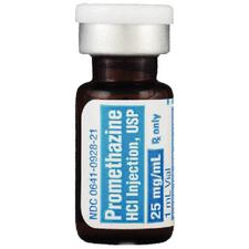 Promethazine Hydrochloride Injection – 25 mg/ml Strength, 1 ml, 1/Pkg, NDC 00641-0928-25
