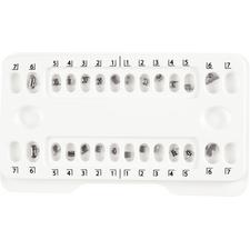 Patterson® A Roth Metal Twin Brackets Patient Kits – .022, 6 x 6 with Hooks on 3, 4, 5, 6