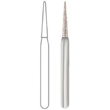 Midwest® Diamond Bur – FGSS, Needle, 1.4 mm Head Diameter, 8.0 mm Head Length, 5/Pkg