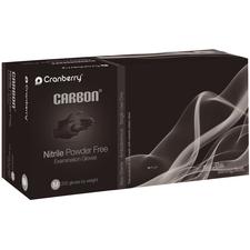 Gants d'examen en nitrile Cranberry® Carbon – Sans poudre, sans latex, noirs, 200/emballage