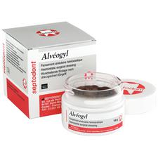 Pansement chirurgical hémostatique Alveogyl, pot de 10 g