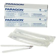 Paragon® Disposable Sterile Scalpels - Size 10, Blades and Handles, 10/Pkg