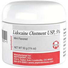 Lidocaine Ointment USP – 5%, 50 g Jar, NDC 57539-0221-01