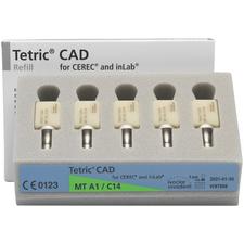 Tetric® CAD for CEREC/inLab Blocks –  MT (Medium Translucency), 5/Pkg