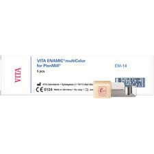 VITA Enamic® multiColor PlanMill™ Blocks – 14 mm, High Translucency, 5/Pkg