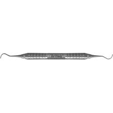 Turgeon Modified McCall Curette – #6 Satin Steel Handle, Double End