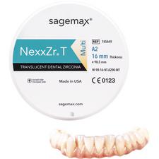 Sagemax NexxZr® T Multi CAD/CAM Disks – Size W98, 20 mm Thickness
