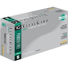 VitalGard® Vinyl Exam Gloves – Latex Free, Powder Free, Clear, 100/Pkg