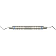 Endodontic Excavator – # 12L, Spoon, Extra Long Shank, DuraLite® ColorRings™ Handle, Stainless Steel, Double End