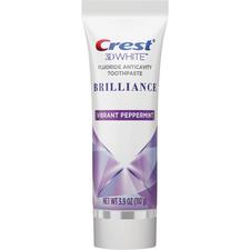 Crest® 3D White™ Brilliance Toothpaste – Vibrant Peppermint, 4.1 oz Tube, 24/Pkg